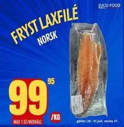 Lucu Food FRYST LAXFILÉ, SEK 99.95 erbjuda