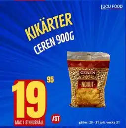Lucu Food Kikärter, SEK 19.95 erbjuda
