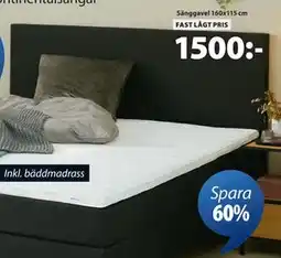JYSK Sänggavel 160x115 cm, SEK 1500 erbjuda