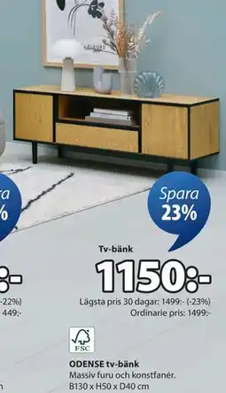 JYSK ODENSE tv-bänk, SEK 1150 erbjuda