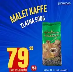 Lucu Food Zlatna Kaffe, SEK 79.95 erbjuda