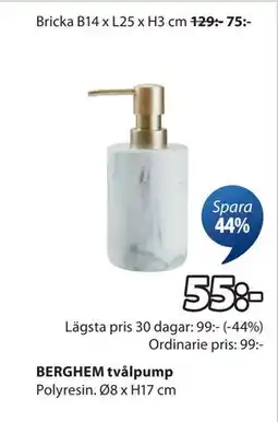 JYSK BERGHEM tvålpump erbjuda