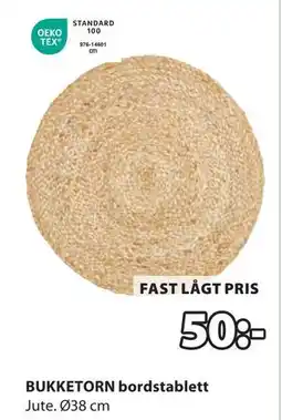 JYSK BUKKETORN bordstablett, SEK 50 erbjuda