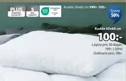 JYSK Kudde 50x60 cm, SEK 100 erbjuda