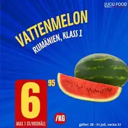 Lucu Food Vattenmelon, SEK 6.95 erbjuda