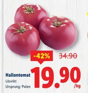 Lidl Hallontomat, SEK 19.9 erbjuda