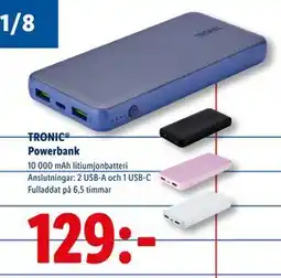 Lidl Powerbank, SEK 129 erbjuda