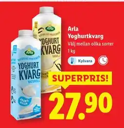 Lidl Arla Yoghurtkvarg, SEK 27.9 erbjuda