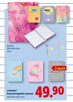 Lidl Anteckningsbok/-pennor, SEK 49.9 erbjuda