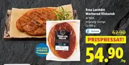 Lidl Svea Lantkött Marinerad flintastek, SEK 54.9 erbjuda