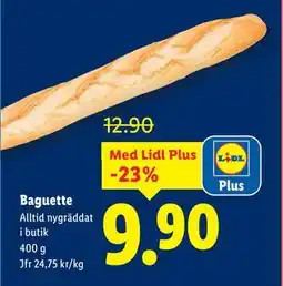 Lidl Baguette, Pris i appen erbjuda