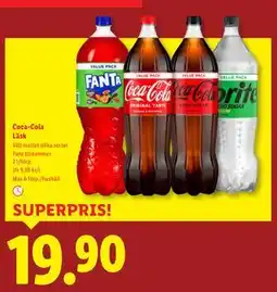 Lidl Coca-Cola, SEK 19.9 erbjuda
