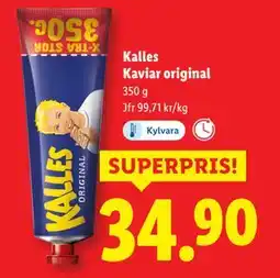 Lidl Kalles Kaviar original, SEK 34.9 erbjuda