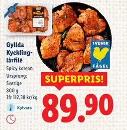 Lidl Gyllda Kycklinglårfilé, SEK 89.9 erbjuda