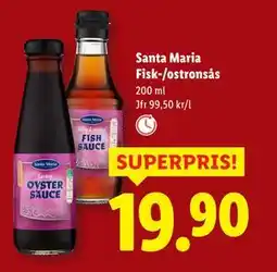 Lidl Santa Maria Fisk-/ostronsås, SEK 19.9 erbjuda