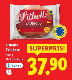 Lidl Lithells Falukorv, SEK 37.9 erbjuda