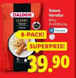 Lidl Daloon Vårrullar, SEK 39.9 erbjuda