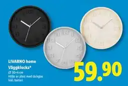 Lidl LIVARNO home Väggklocka*, SEK 59.9 erbjuda
