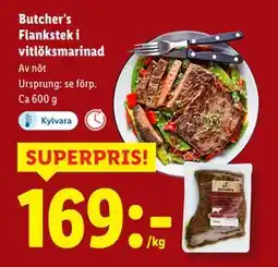 Lidl Butcher’s Flankstek i vitlöksmarinad, SEK 169 erbjuda