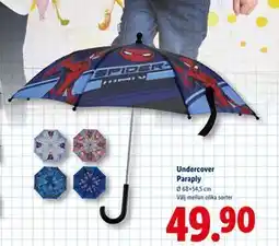 Lidl Undercover Paraply, SEK 49.9 erbjuda