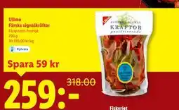 Lidl Ullmo Färska signalkräftor, SEK 259 erbjuda