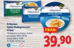 Lidl Eridanous Fyllda filodegsnurror/ ostpaj erbjuda