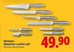 Lidl Masterpro Köksknivar i rostfritt stål, SEK 49.9 erbjuda