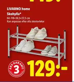 Lidl LIVARNO home Skohylla, SEK 129 erbjuda