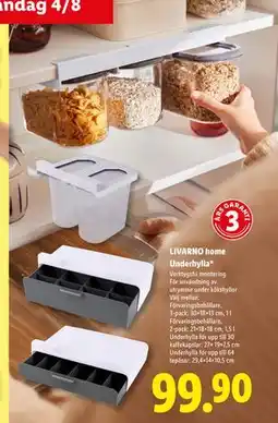 Lidl LIVARNO home Underhylla, SEK 99.9 erbjuda