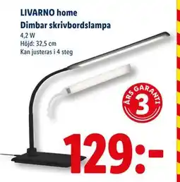 Lidl LIVARNO home Dimbar skrivbordslampa, SEK 129 erbjuda