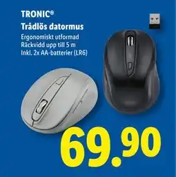 Lidl Trådlös datormus, SEK 69.9 erbjuda