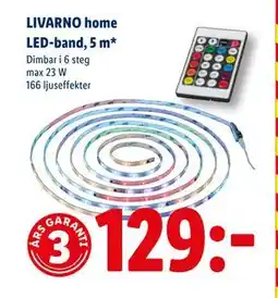 Lidl LIVARNO home LED-band, 5 m, SEK 129 erbjuda