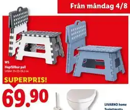 Lidl W5 Hopfällbar pall, SEK 69.9 erbjuda