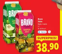Lidl Bravo Juice, SEK 38.9 erbjuda