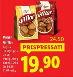 Lidl Pågen Gifflar, SEK 19.9 erbjuda