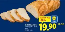 Lidl Grekiskt Lantbröd, Pris i appen erbjuda