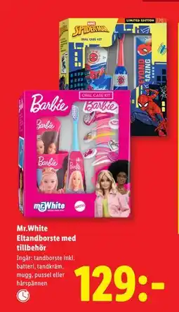 Lidl Mr.White Eltandborste med tillbehör, SEK 129 erbjuda