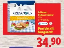 Lidl Eridanous Halloumi i skivor, SEK 34.9 erbjuda