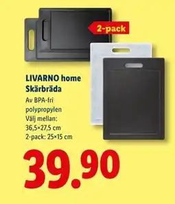 Lidl LIVARNO home Skärbräda, SEK 39.9 erbjuda