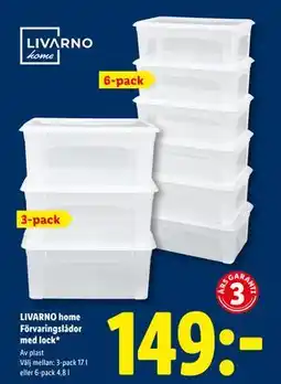 Lidl LIVARNO home Förvaringslådor med lock*, SEK 149 erbjuda