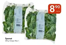 Snabbgross Spenat erbjuda