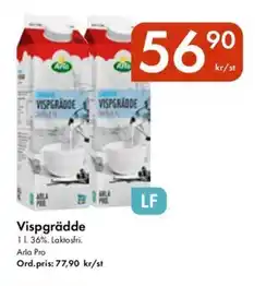 Snabbgross ARLA Pro Vispgrädde erbjuda