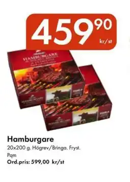 Snabbgross Hamburgare erbjuda