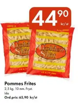 Snabbgross Pommes Frites erbjuda
