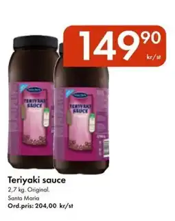 Snabbgross SANTA MARIA Teriyaki sauce erbjuda