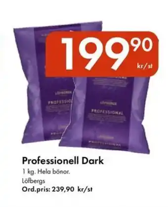 Snabbgross Löfbergs Professionell Dark erbjuda