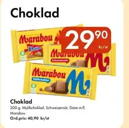 Snabbgross Marabou Choklad erbjuda