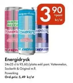 Snabbgross Powerking Energidryck erbjuda
