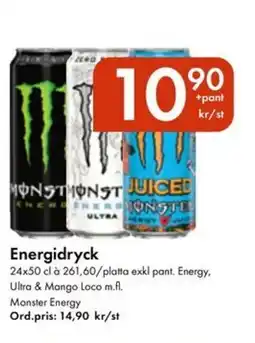 Snabbgross Monster Energidryck erbjuda