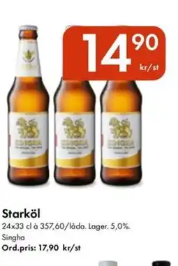 Snabbgross Singha Starköl erbjuda